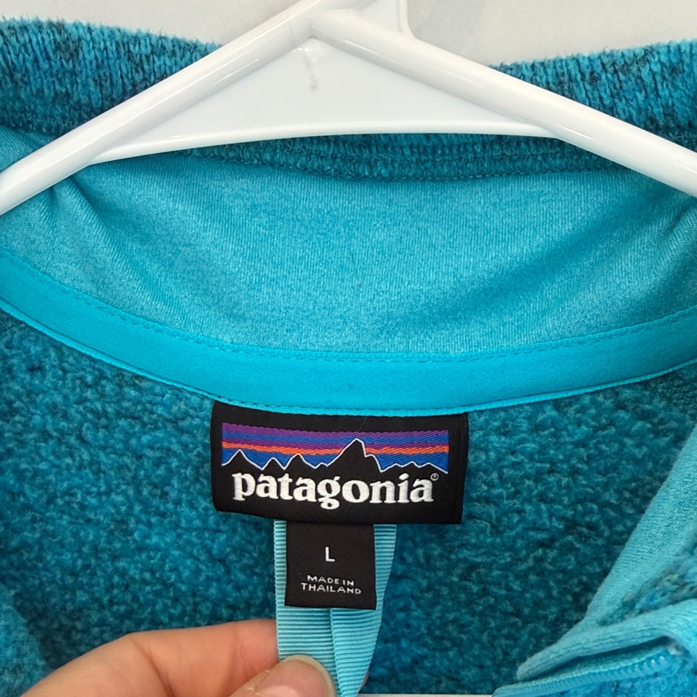 Patagonia blue Quarter-Zip Better Sweater Fleece pullover size large - Picture 2 of 3